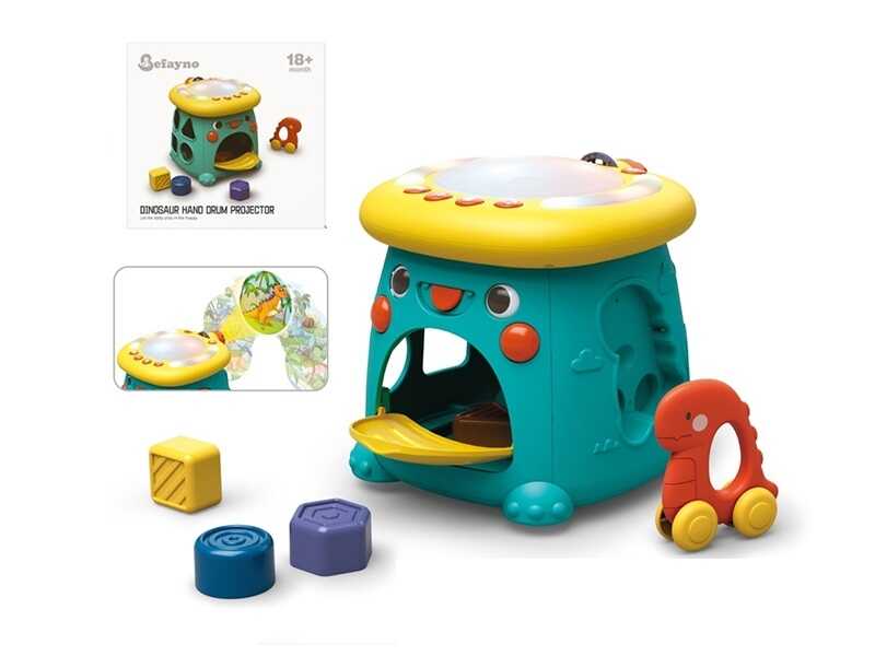 Музичний куб 01551 (24) звук, підсвічування, мелодії, проєктор, сортер, пальчикові ігри, в коробці