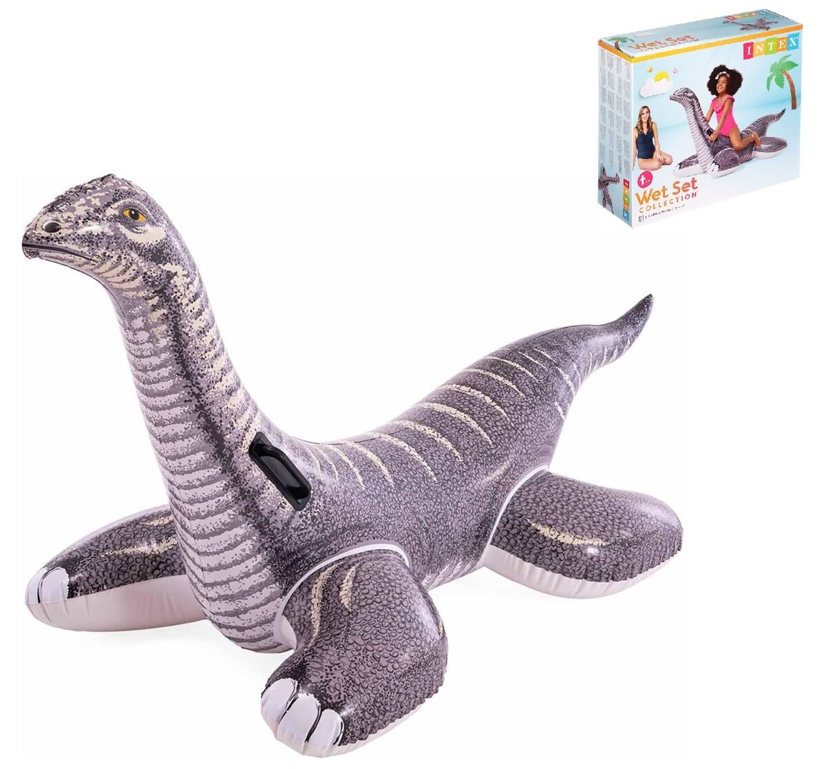 «Intex Надувний плотик 57584 , розмір 178 x 94см, Бронтозавр