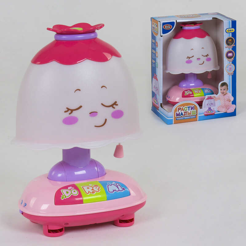 Нічник музичний 7839 (12/2) "Play Smart", 2 режими, кріпиться на ліжечко, пакування рос. мовою, в коробці