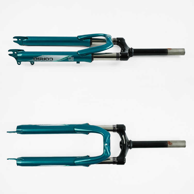 Вилка велосипедна амортизаційна 26088 "KLEO" (10) матеріал сталь, 38мм, без перемикача