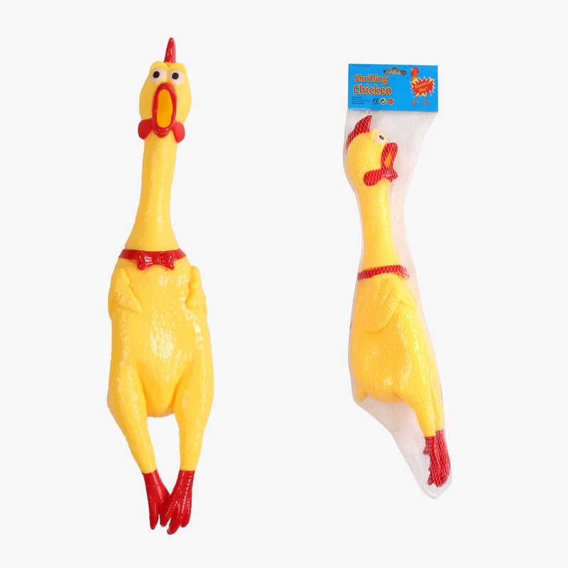 Гра антистрес F 43709 (160) ЦІНА ЗА 1 ШТУКУ, "Півень", пискавка, в сітці