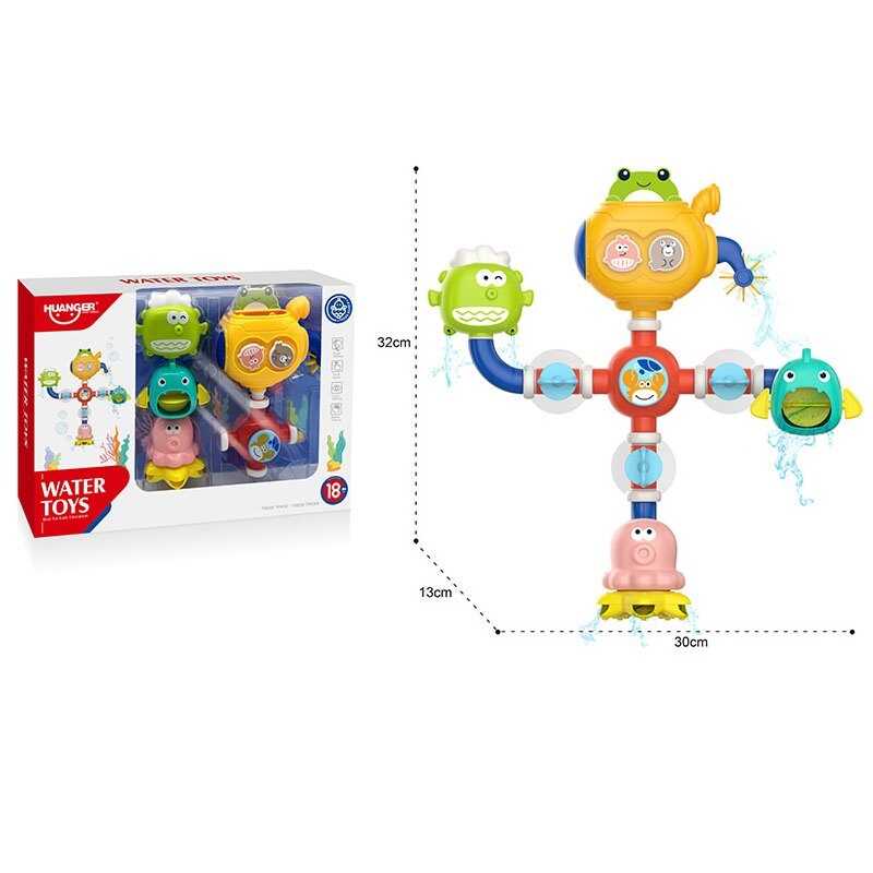 Гра для ванни HE 8070 (48/2) на присосках, водяні млини, в коробці