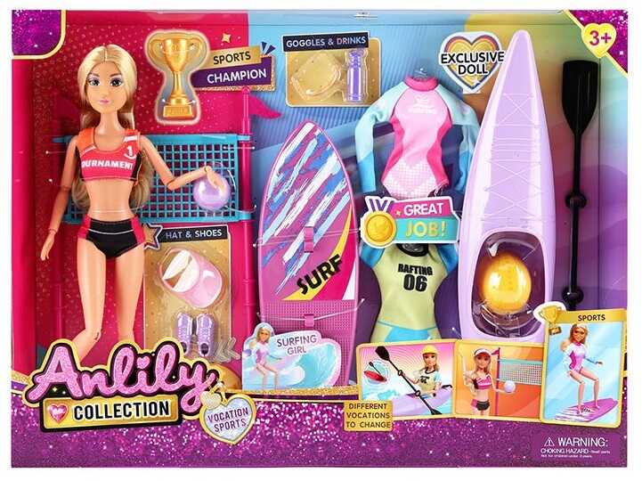 Лялька 616282 (18) висота 30 см, знімний одяг, шарнірні суглоби, змінний одяг, аксесуари, в коробці