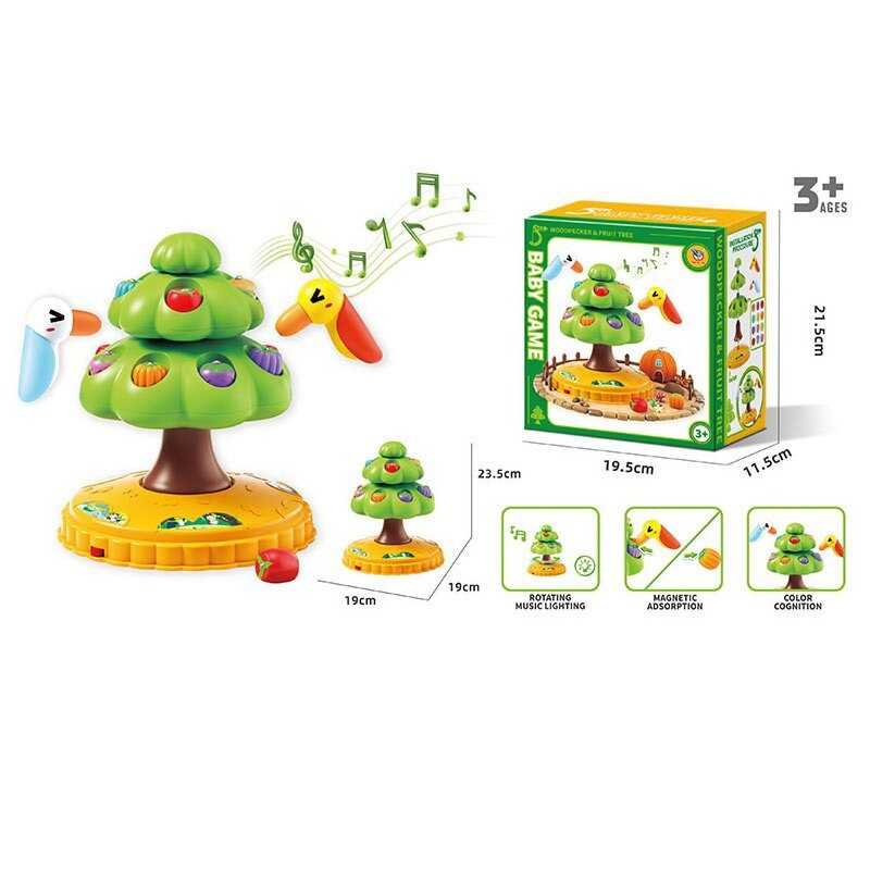 Магнітна гра 20253 (36) пташка, дерево, фрукти, в коробці