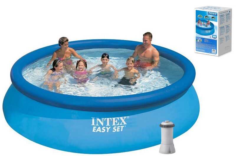 Intex Басейн наливний. 28132 NP (1) фільтр-насос, розміром 366х76см, об'єм: 5621л, вага: 15,15кг