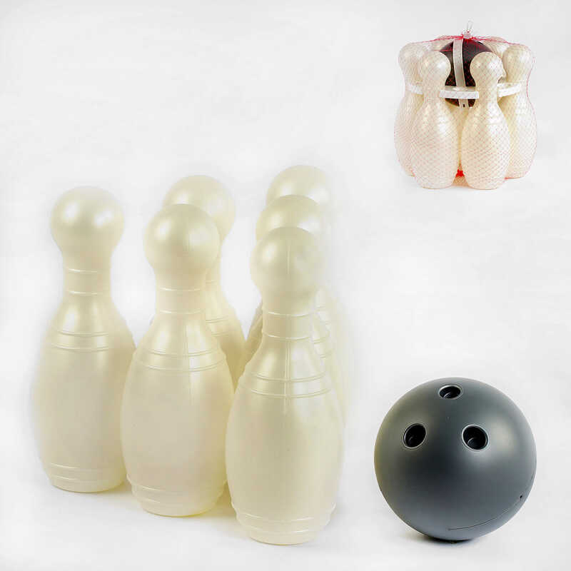 гр Кеглі "Великі 0283 колір білий (3) "BAMSIC", в сітці