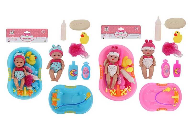 Пупс Т 8013-2 (72) 2 види, ванна, аксесуари, у пакеті