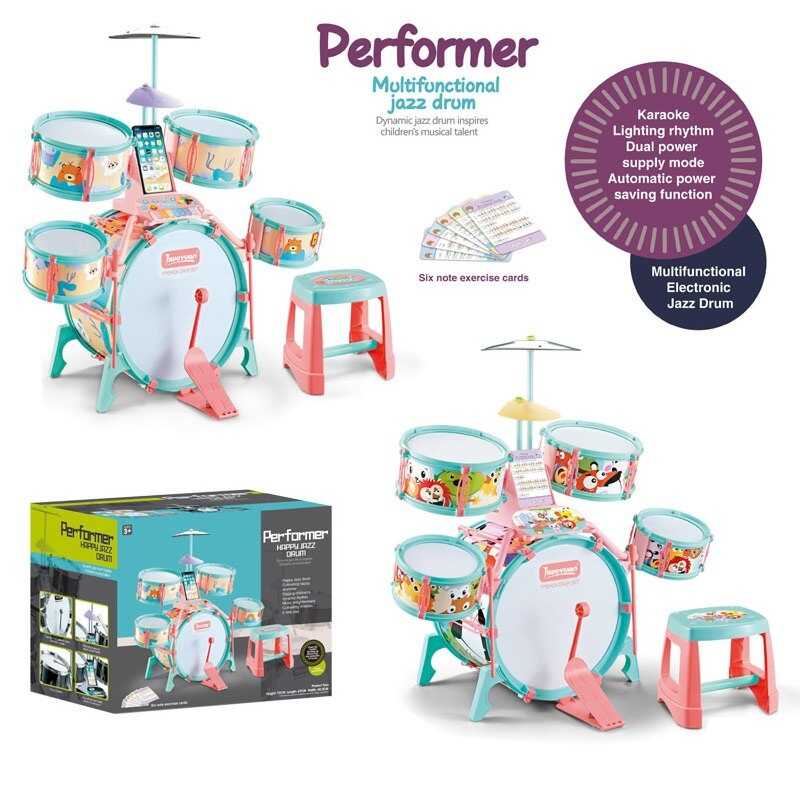 Барабанна установка M 33 C/D (6) 2 види, 5 барабанів, стілець, аксесуари, в коробці