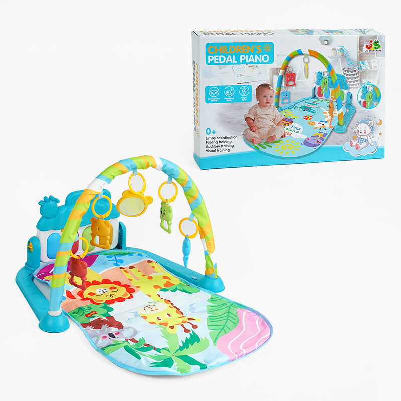 Килимок 518 A25 (20) звук, підсвічування, піаніно, 5 підвісок, ростомір, в коробці