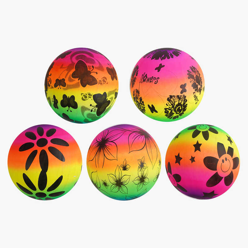 М`яч гумовий F 43265 (600) діаметр - 19 см, в пакеті, ВИДАЄТЬСЯ ТІЛЬКИ МІКС ВИДІВ