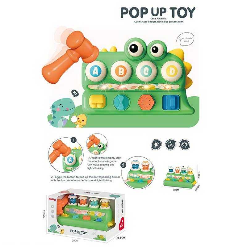 Стукалка 6205 (24) підсвічування, мелодії, звуки, молоточок, в коробці