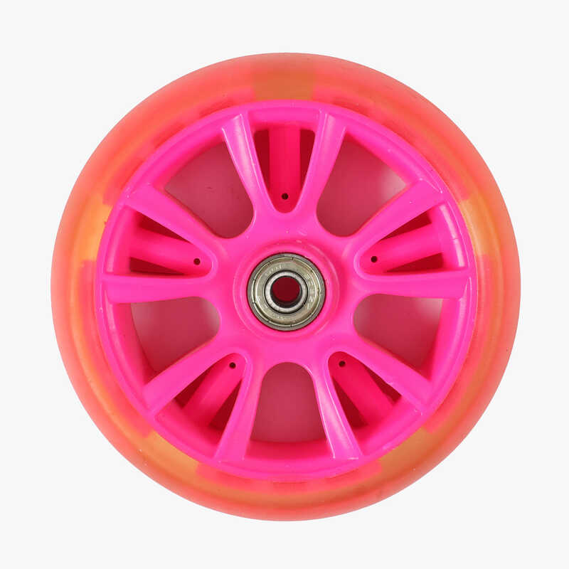 Колесо для самоката переднє, d=135 мм, КОЛІР РОЖЕВИЙ, ЦІНА ЗА 1 ШТУКУ