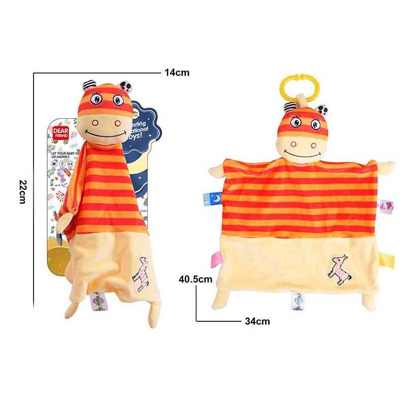 Брязкальце-комфортер 688 M136 (96) текстильне, кільце для підвішування, в пакеті