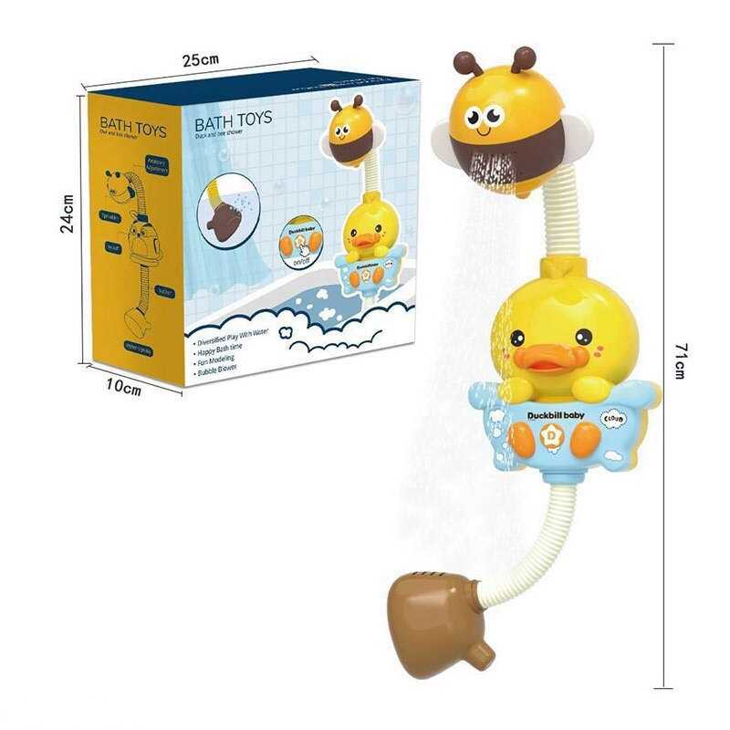 Гра для ванни G 416-1 (24) "Каченятко", на батарейках, лійка, автоматичний принцип роботи, в коробці