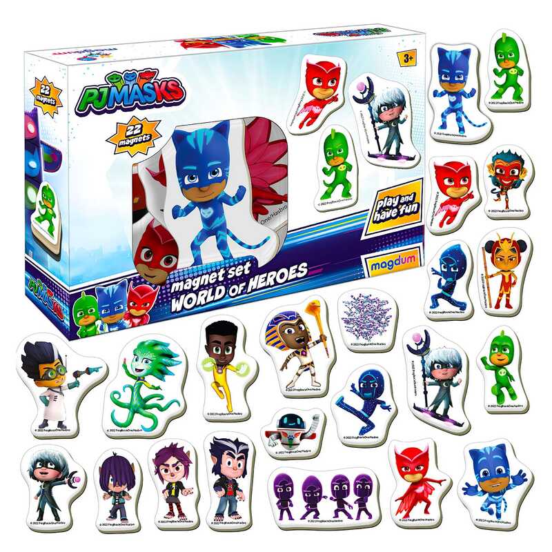 гр Набір магнітів ME 5031-31 "Герої в масках. Світ героїв" (10) "Magdum", 22 магніти, в коробці