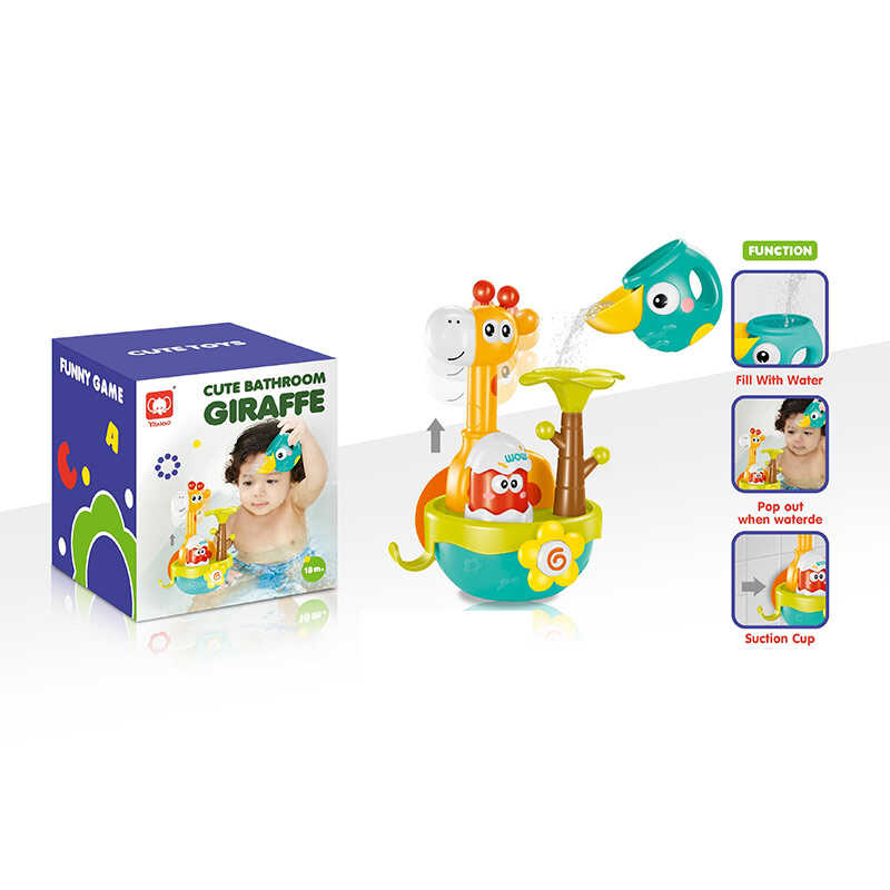 Гра для ванни 918 (48) розмір - 12х13х17 см, лійка, присоски, гачок, рухомі елементи, в коробці