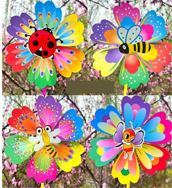 Вітрячок C 70544 (300) ЦІНА ЗА 2 ШТУКИ В УПАКОВЦІ, паличка окремо х2 штуки, діаметр квітки 20см, в пакеті, ВИДАЄТЬСЯ МІКС ВИДІВ