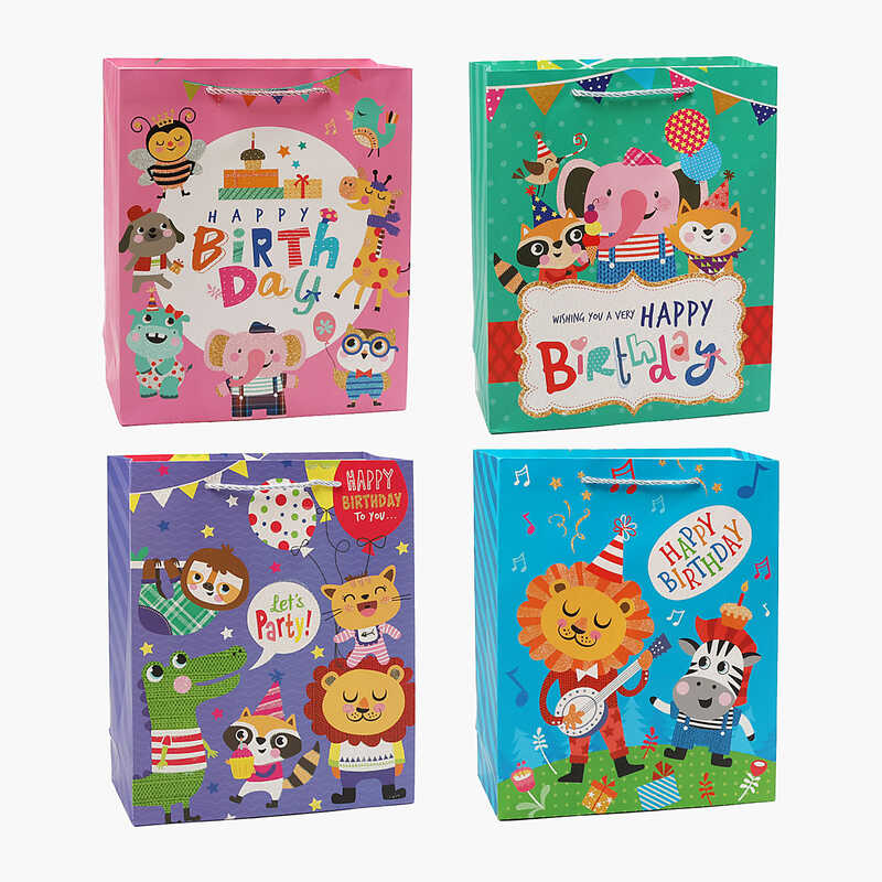 Пакет подарунковий С 69708 (480) 4 види, СЕРЕДНІЙ, ВИДАЄТЬСЯ ТІЛЬКИ МІКС ВИДІВ