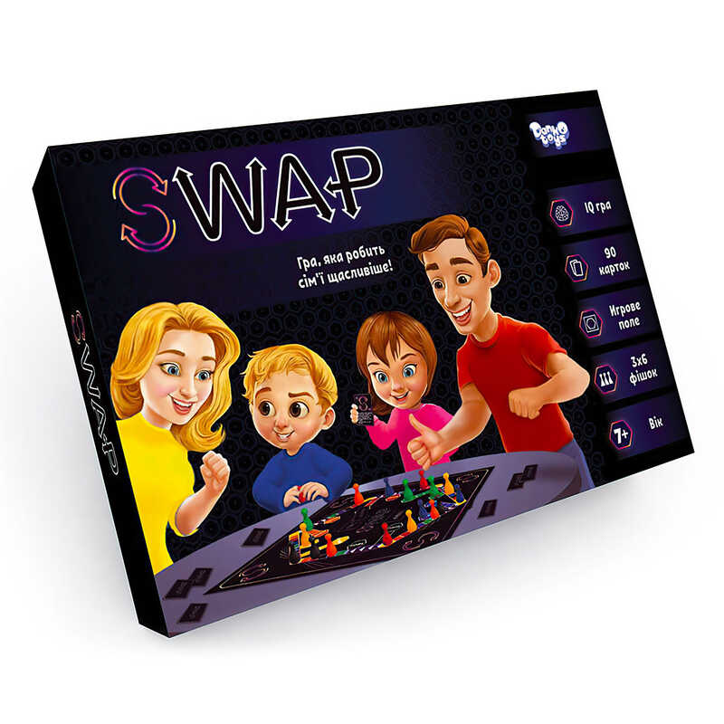 гр Настільна розважальна гра "Swap" укр G-Swap-01-01U (10) "Danko Toys"