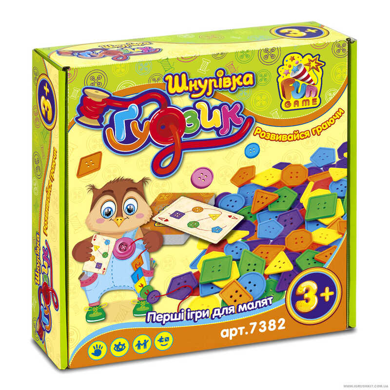 гр Гра - Шнурівка "Ґудзик" 7382 (12) "4FUN Game Club", у коробці