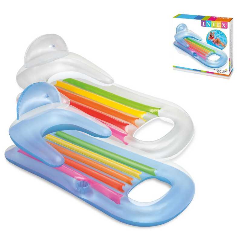 «Intex Крісло-матрац 58802 NP , 2 кольори, розміром 160х85см, від 12 років