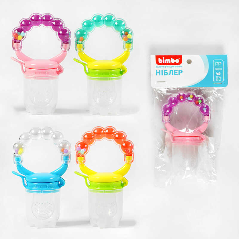 гр Ніблер C 63876 (480) "Bimbo", 4 види, брязкальце, в пакеті, ВИДАЄТЬСЯ ТІЛЬКИ МІКС ВИДІВ