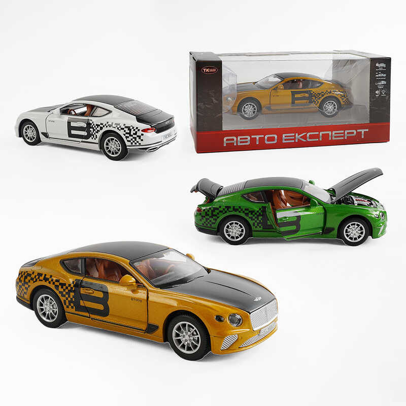 Машина TX 10355 (48/2) "Авто Експерт", 3 кольори, металопластик, масштаб 1:22, світло, звук, інерція, відчиняються двері, багажник та капот, в коробці, ВИДАЄТЬСЯ ТІЛЬКИ МІКС ВИДІВ