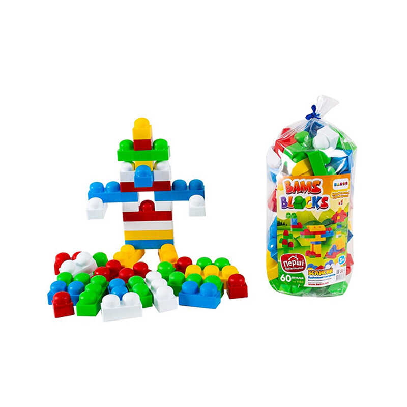 гр Конструктор "BAMSIBLOCK №1" 115/2 (15) "BAMSIC" 60 деталей, у пакеті