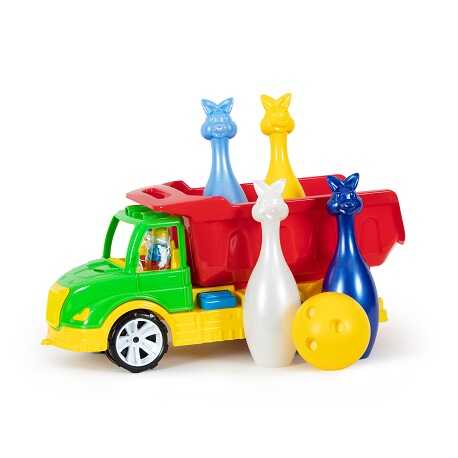 гр Машинка "Самоскид Mati з кеглями" 009/16 (3) "BAMSIC", в сітці