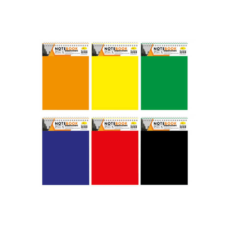 гр Блокнот В-БП5-80 (10) А5, 80арк, пластик, пружина зверху "Апельсин" ВИДАЄТЬСЯ МІКС ВИДІВ