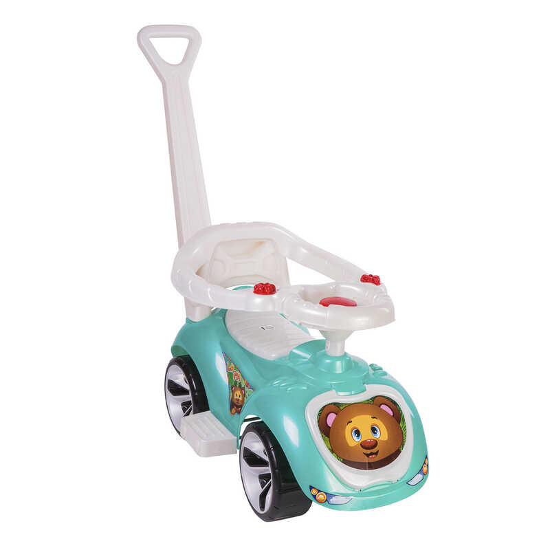 гр Машина "ЛАПКА" 809 (1) "ORION" колір бірюзовий, з батьківською ручкою і бампером