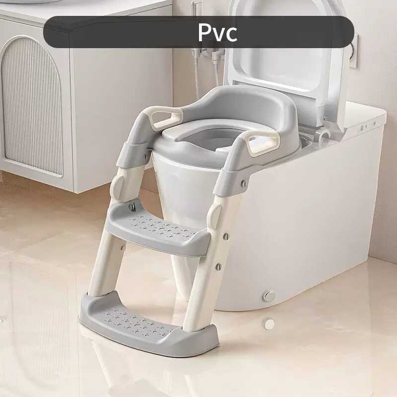 гр Дитяче сидіння на унітаз зі сходами та ручками Bimbo 6887-36 (1) розмір 31х34х11 см, м’яке сидіння, в коробці