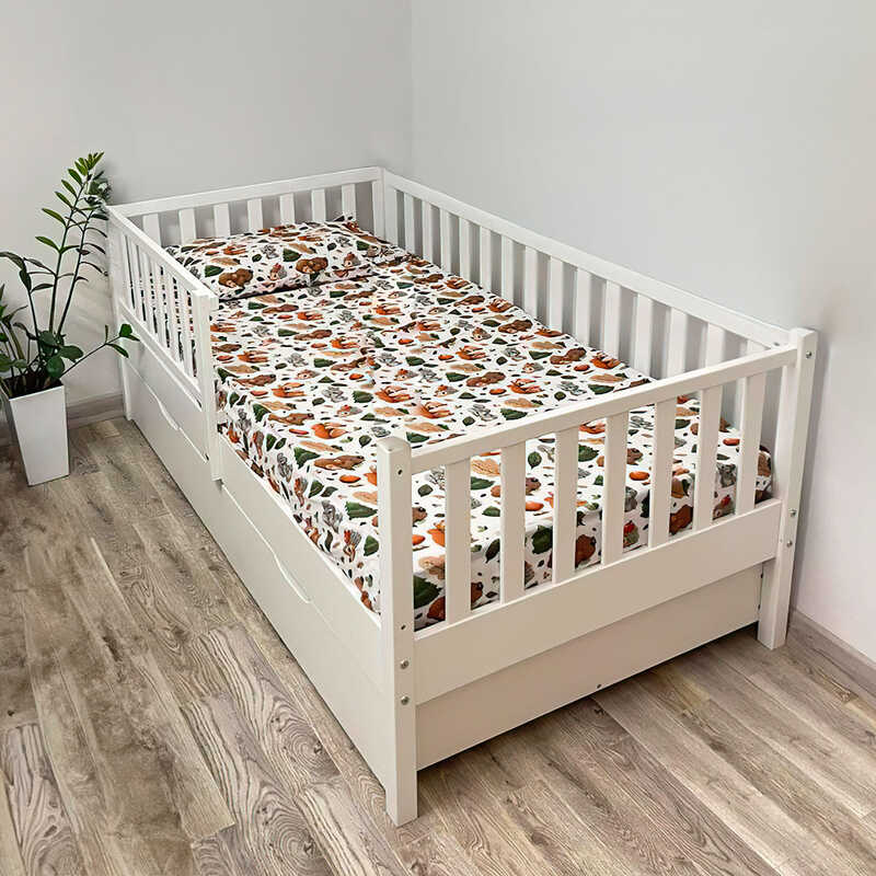 гр Ліжко підліткове з шухлядою без верху 1600*800 (білий)