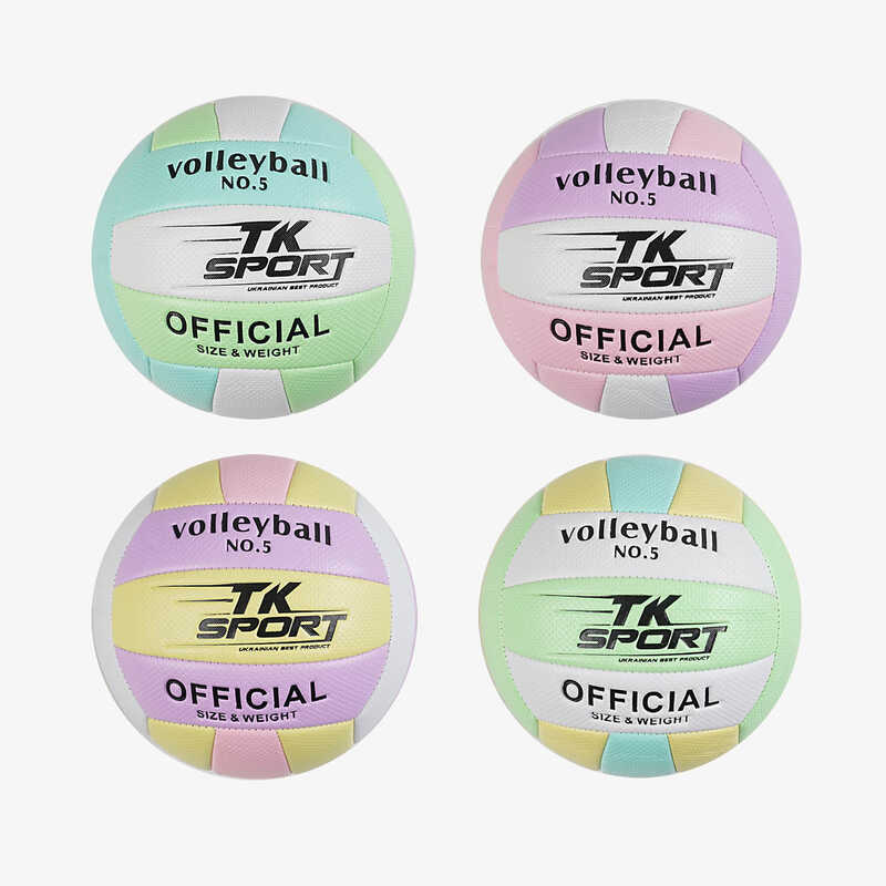 М`яч волейбольний C 70347 (100) "TK Sport", 4 види, ВИДАЄТЬСЯ ТІЛЬКИ МІКС ВИДІВ