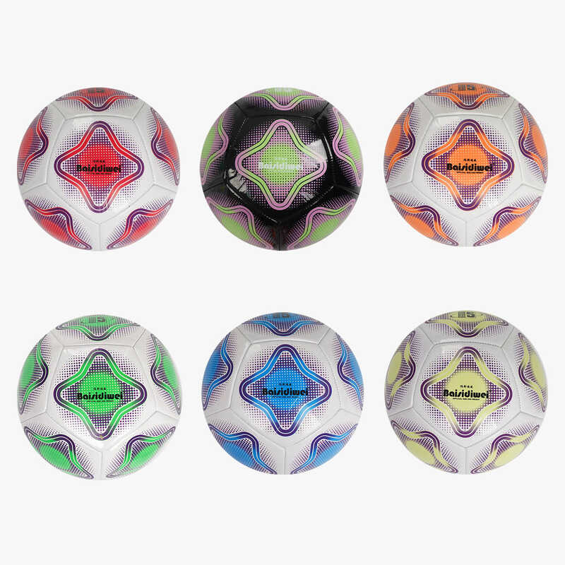 М'яч футбольний С 70247 (60) 6 видів, розмір №5, матеріал м'яка EVA, 300-320 грамів, гумовий балон, ВИДАЄТЬСЯ ТІЛЬКИ МІКС ВИДІВ