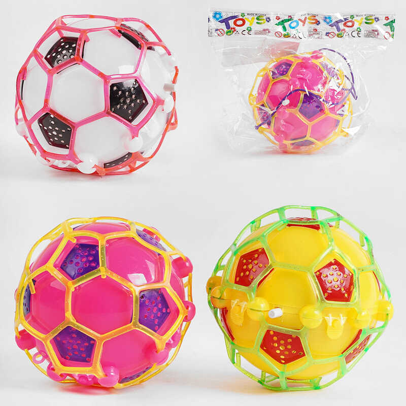 М'яч стрибун 688-8 (216) 3 кольори, підсвічування, мелодія, на батарейках, в пакеті, ВИДАЄТЬСЯ ТІЛЬКИ МІКС ВИДІВ