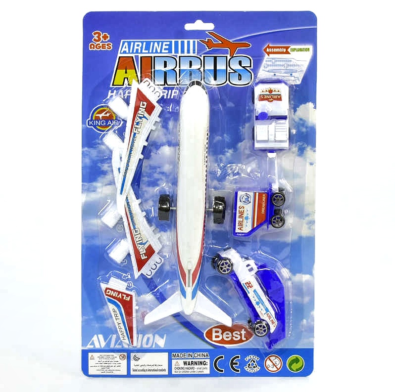 Літак 2000 А , “Аеропорт”, 3 моделі, інерція, рухомі деталі, на листі