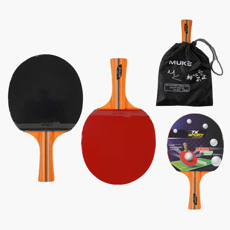 Ракетка для пінг-понгу C 70223 (60) "TK Sport", 1 штука, в чохлі