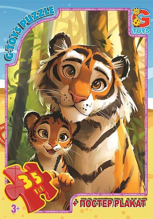 гр Пазли 35 ел. "G Toys" "Звірята з усього світу" AG 01 (62) + постер