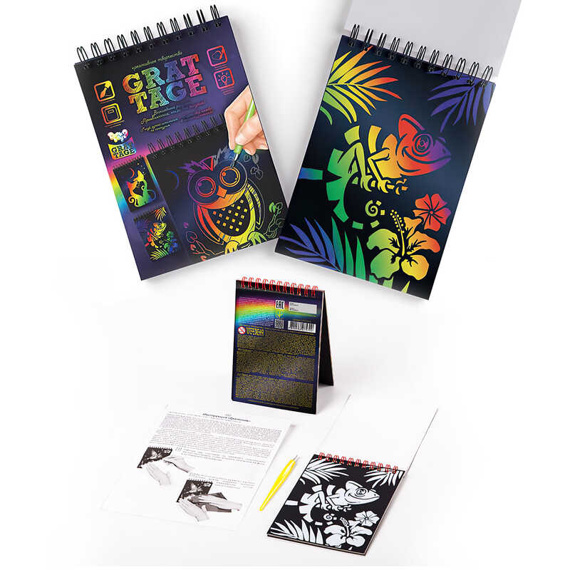 гр Набір гравюр малий "GRATТAGE" GRT-02-02 А6 УКР. (25) "Danko Toys"