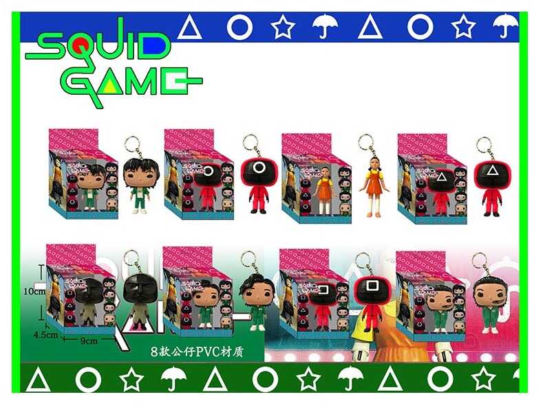 Герої SF 211040 (576) "Гра в кальмара", 8 видів, 10см, в коробці, ВИДАЄТЬСЯ ТІЛЬКИ МІКС ВИДІВ