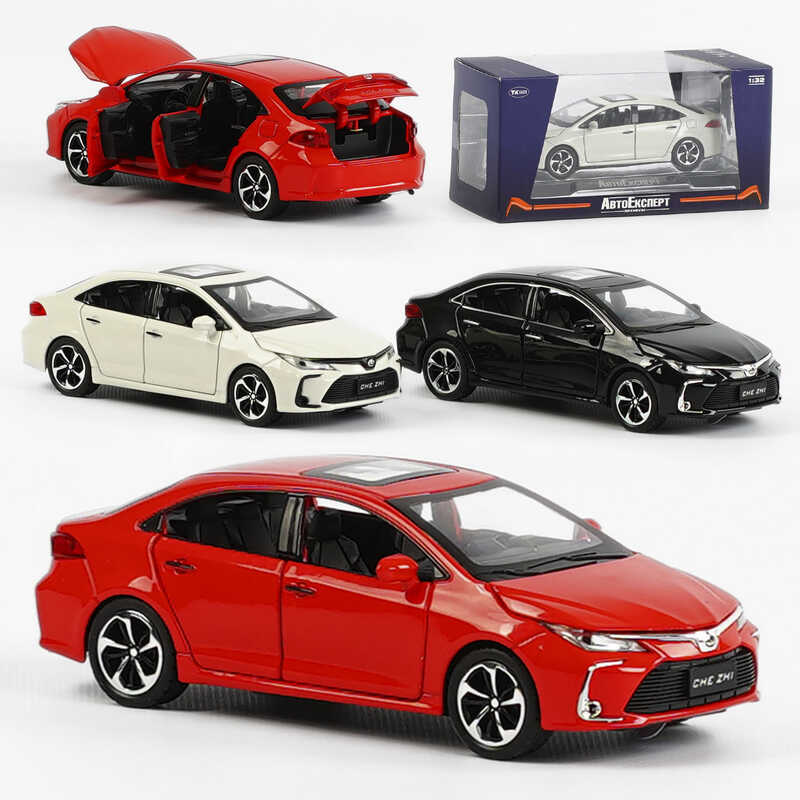 Машина металопластик GT - 6258 / 77455  (72/2) "Авто Експерт", 3 кольори, 1:32, світло, звук, інерція, відчиняються двері, багажник, капот, в коробці