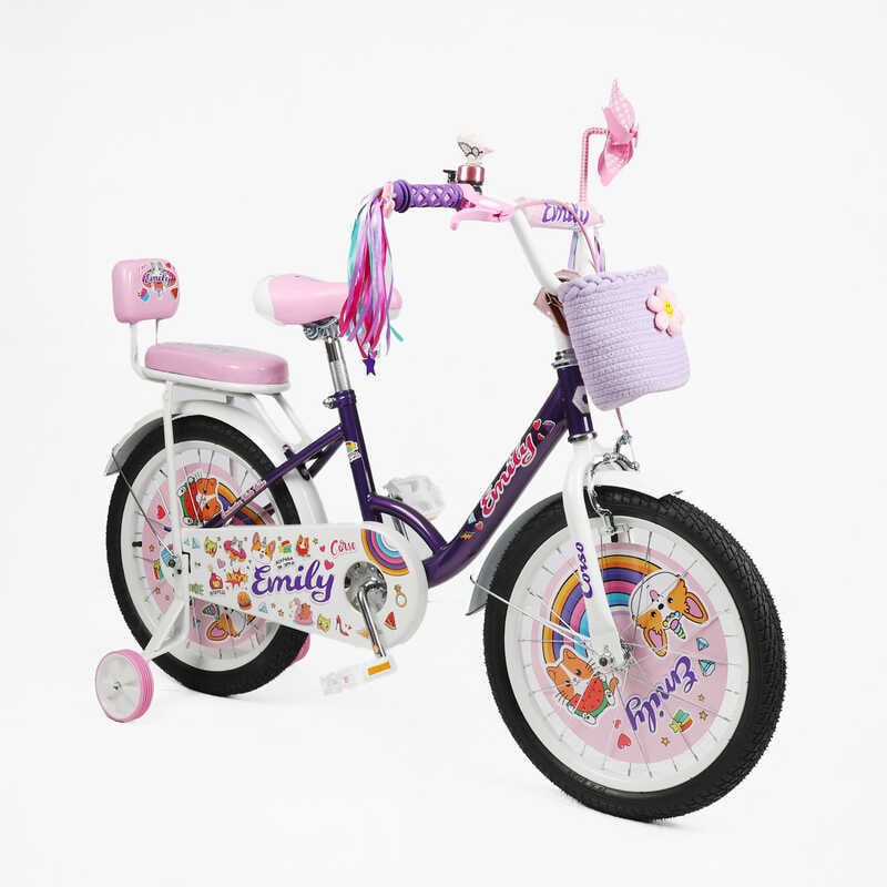 Велосипед 18" дюймів 2-х колісний "Corso" Emily ML-14035