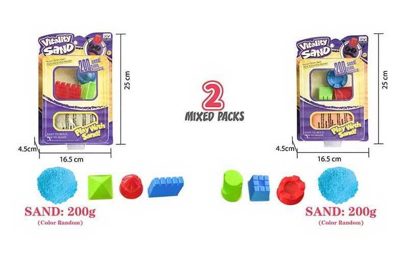 Кінетичний пісок 1909 G (96/3) 200 г, 3 форми, на листі