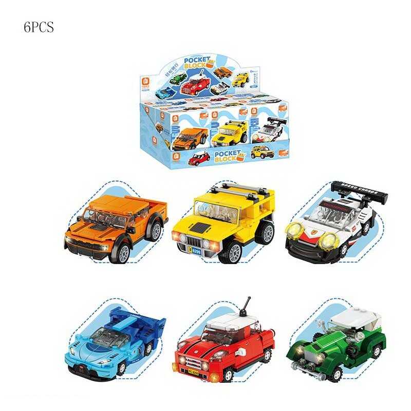 Конструктор FC 8299 (16) ЦІНА ЗА 6 У БЛОЦІ, “Машинка”, інерція, в коробці