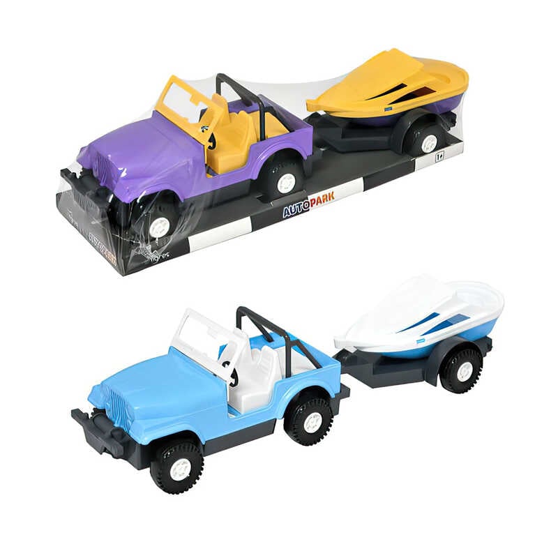 гр Джип з човном на планшетці 39902 (10) "Tigres"