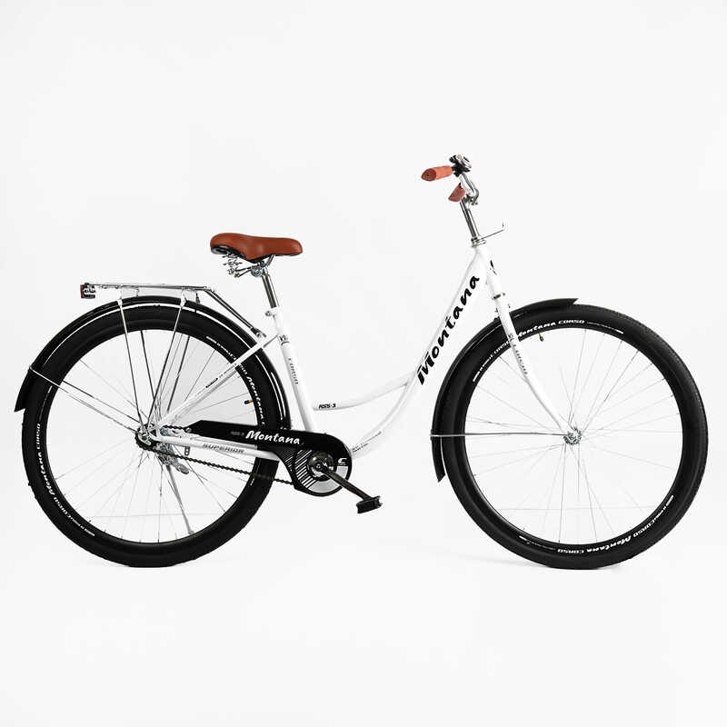 Велосипед міський Corso «Montana» 28`` MT-28910 (1) одношвидкісний, сталева рама 20``, багажник
