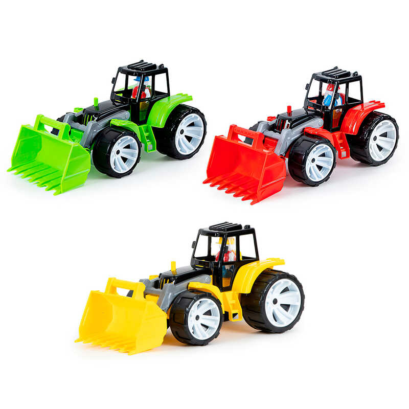 гр Трактор BAMS 1 ківш, чорна кабіна 007/16 (8) "BAMSIC", ігрова фігурка