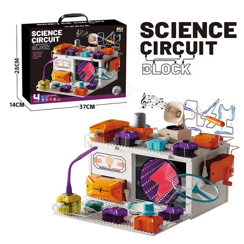 Електронний конструктор D 4009 (18/2) в коробці