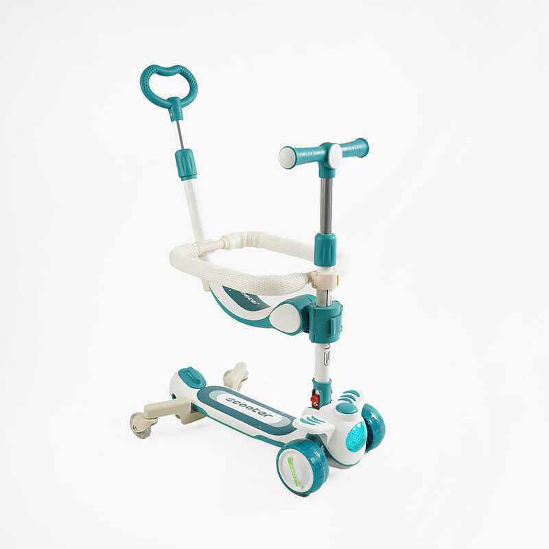 Самокат 5в1 "Skyper" RT-12615 (6) колеса PU125х40мм зі світлом, укр озвучування та підсвічування платформи, з ДОП. КОЛЕСАМИ, захисний бампер, в коробці